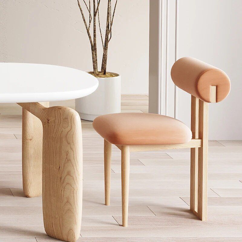 Luxurious Modern Oval Wood Dining Table