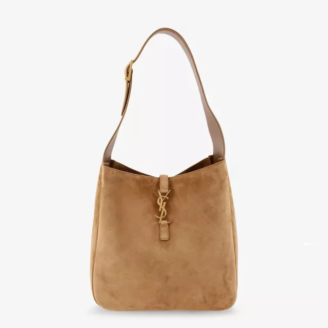 Saint Laurent Leather Le 5 à 7 Suede Shoulder Bag