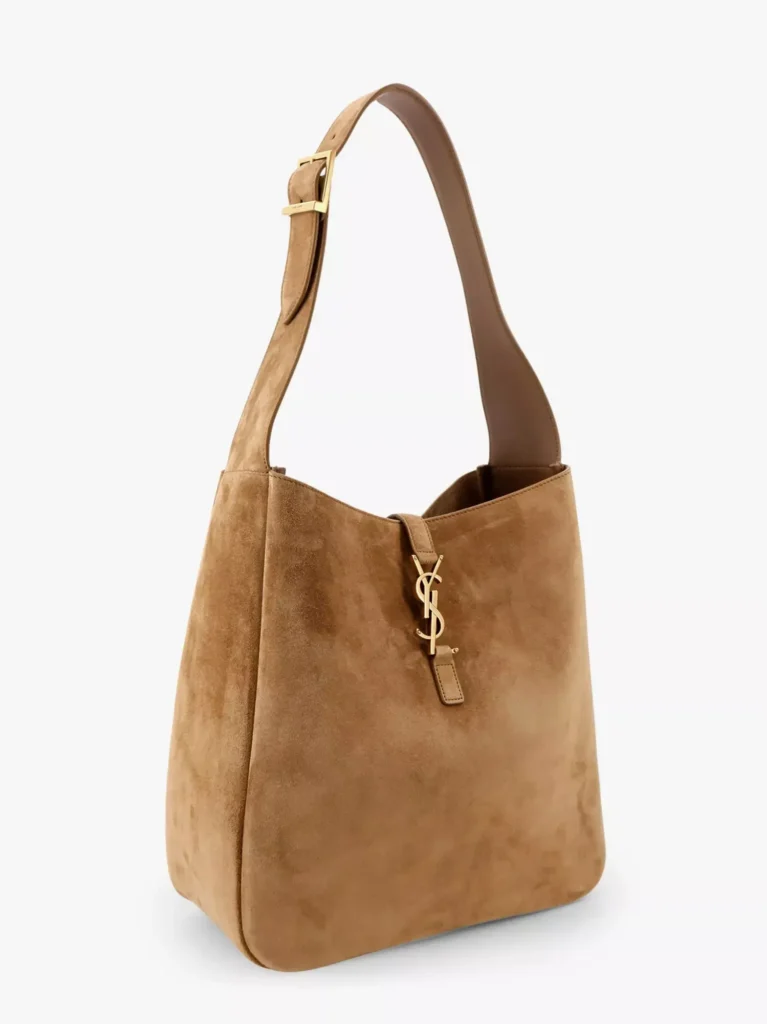 Saint Laurent Leather Le 5 à 7 Suede Shoulder Bag